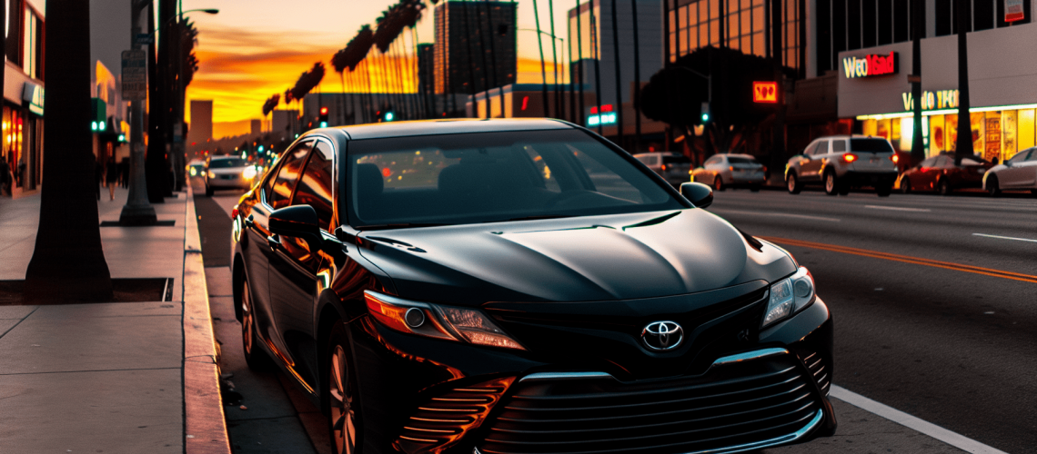 Black Toyota Camry Los Angeles Rental